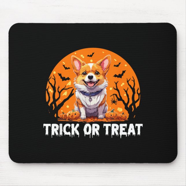 Mousepad Trick Of Treat Halloween Cachorro (Frente)