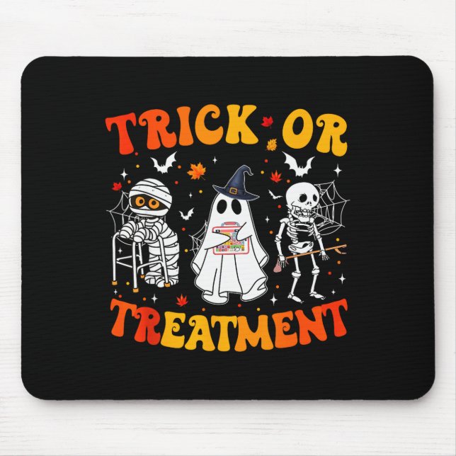 Mousepad Trick Or Pt Physical Therapy Therast Halloween  (Frente)