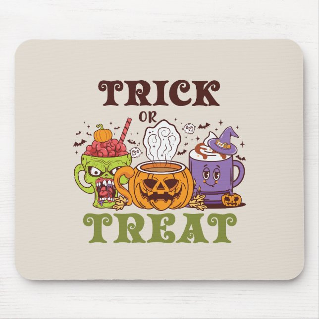 Mousepad Trick Ou Trate O Café (Frente)
