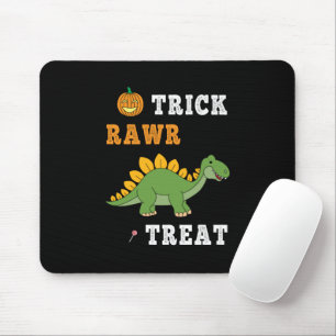 Mousepad Trick Rawr Treat Cute Halloween Stegosaurus Dino