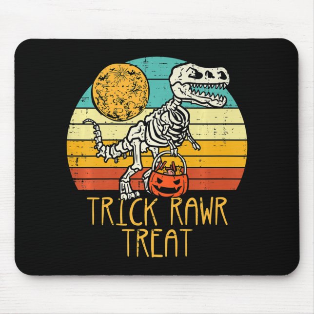 Mousepad Trick Rawr Trex Skeleton Trex Toddler Boys H (Frente)