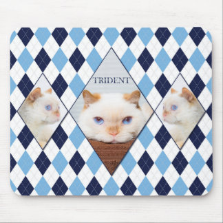 Mousepad Trident o tapete do rato de Argyle do gato