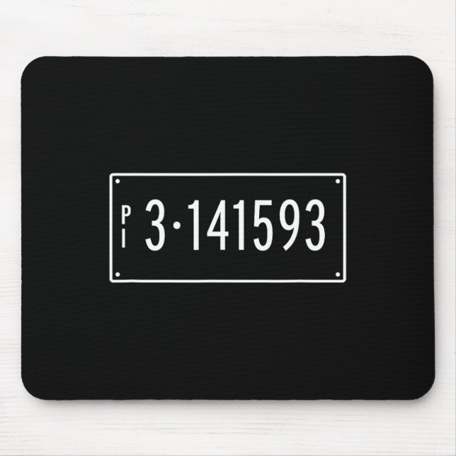 Mousepad Trigonometria Geométrica Da Placa Do Número Pi-Day (Frente)