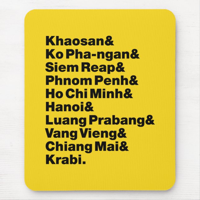 Mousepad Trilha / Circuito de Banana Pancake (Frente)