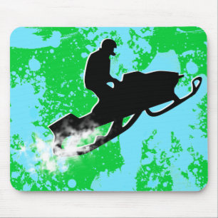Mousepad trilha de pó movente a neve