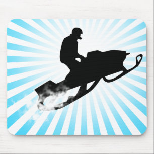 Mousepad trilha de pó movente de neve