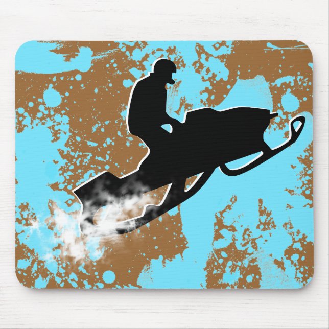 Mousepad trilha de pó movente de neve (Frente)