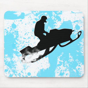Mousepad trilha de pó movente de neve