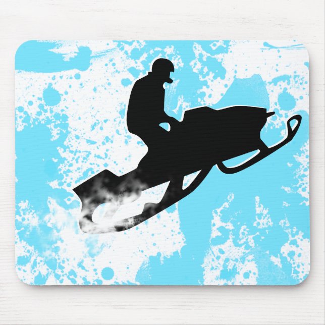 Mousepad trilha de pó movente de neve (Frente)