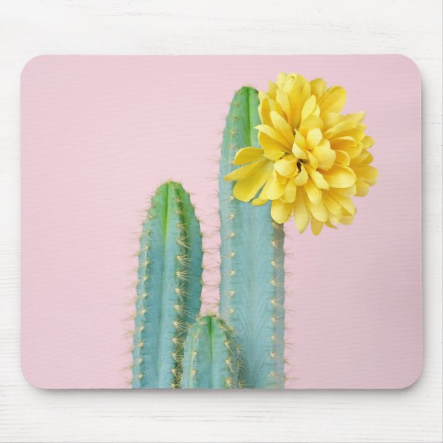 Mousepad Trio azul do cacto (Frente)