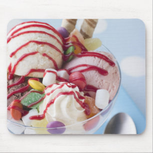 Mousepad Trio do sorvete e do Sundae doce