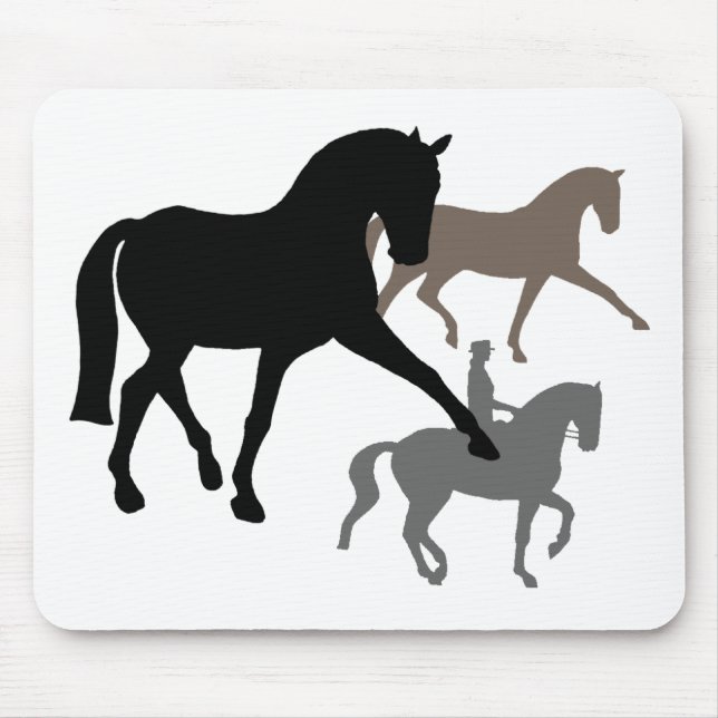 Mousepad Trio dos cavalos do adestramento (Frente)