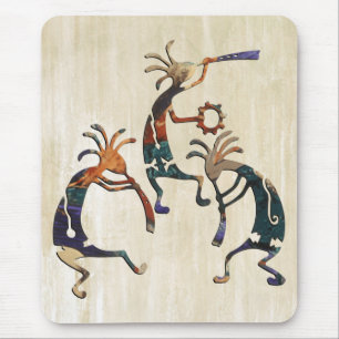 Mousepad Trio músico KOKOPELLI + suas ideias