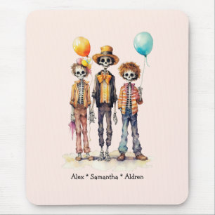 Mousepad Trio Zombie Pastel Adorável - Halloween Bonito (2)