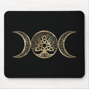 Mousepad Triple Moon Tree of Life Triquetra
