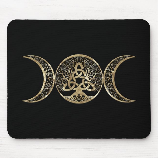 Mousepad Triple Moon Tree of Life Triquetra (Frente)