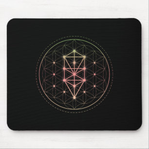 Mousepad Trippy Cool Yoga Geometria Sagrada Geométrica Repe