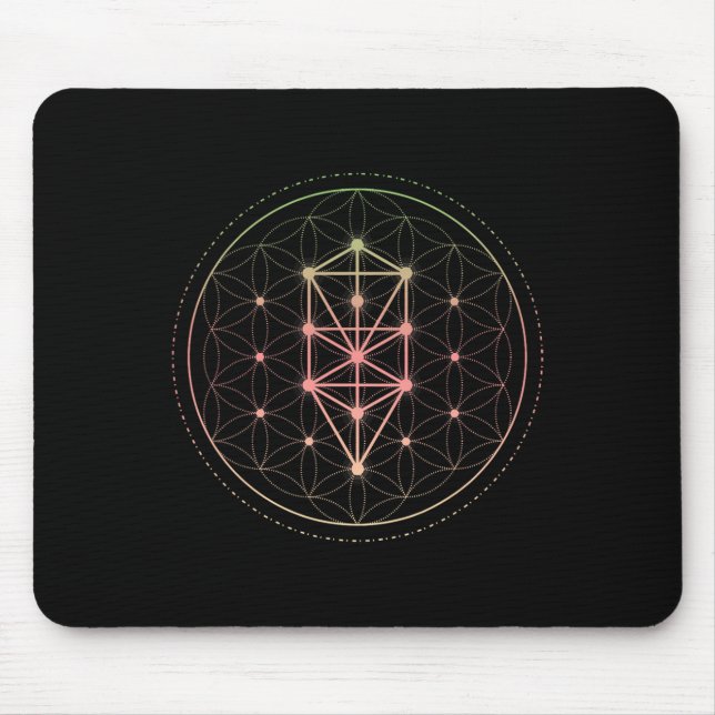 Mousepad Trippy Cool Yoga Geometria Sagrada Geométrica Repe (Frente)