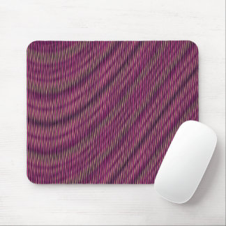 Mousepad Trippy Glitch Burgundy Moiré Effect Vibes Legal