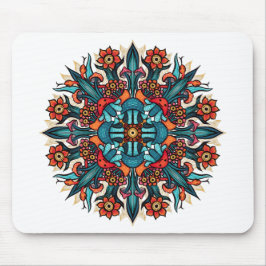 Mousepad Trippy hippie psíquico, champignon-mandala