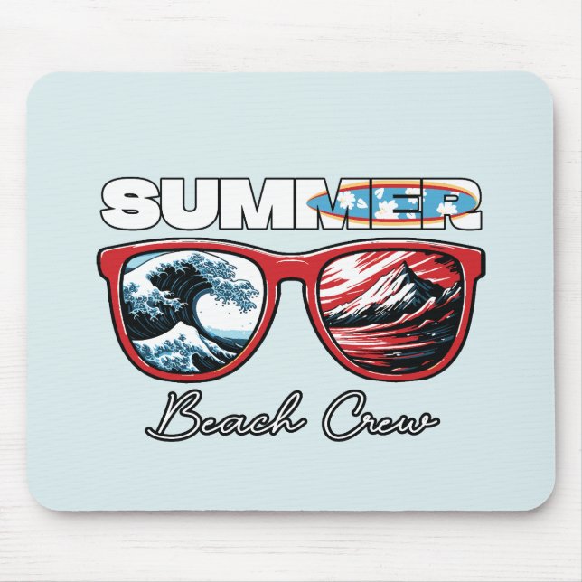 Mousepad Tripulação de Praia de Verão - Víblias de Verão (Frente)