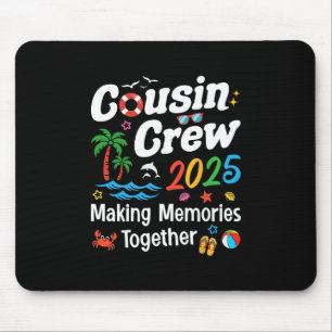 Mousepad Tripulação de Primos Férias de Verão na Praia Famí