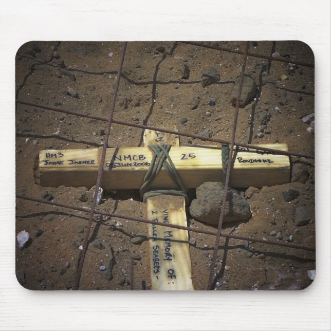 Mousepad Tripulação de reparo de estradas faz cruzamento (Frente)