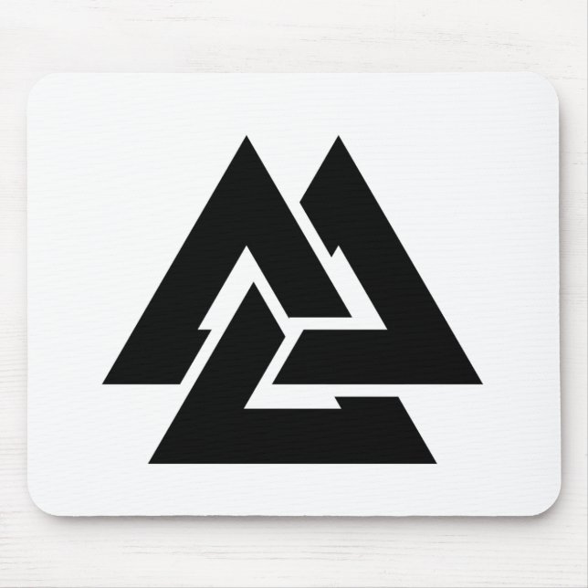 Mousepad Triquetra do símbolo de Valknut (Frente)