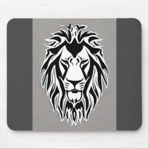 Mousepad Triste cinza negra e branca