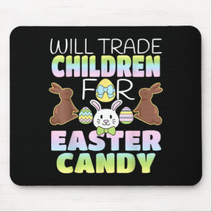 Mousepad Trocará Crianças Por Doces De Páscoa Pais Fofos