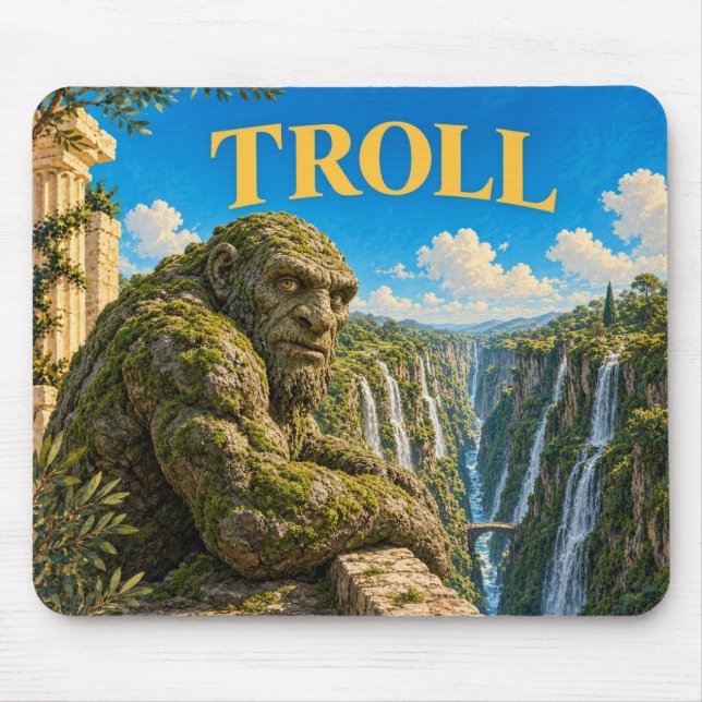 Mousepad Troll, Monstro da Fantasia Gótica (Frente)