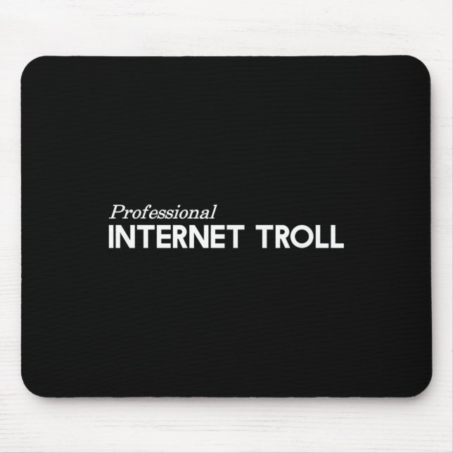 Mousepad Troll profissional de Internet (Frente)