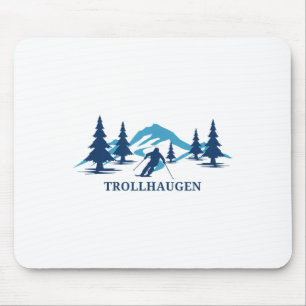 Mousepad Trollhaugen Wisconsin Ski Resort Skiier _1