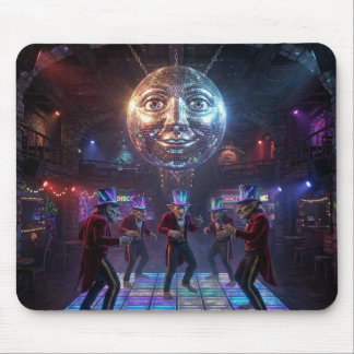 Mousepad Trolls dançam sob bola de discoteca com caracterís