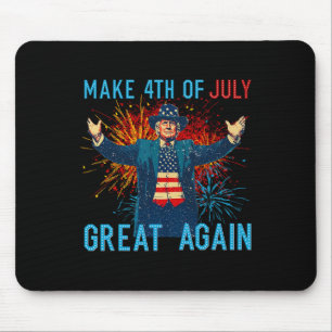 Mousepad Trombeta engraçada faça o dia 4 de julho grande no