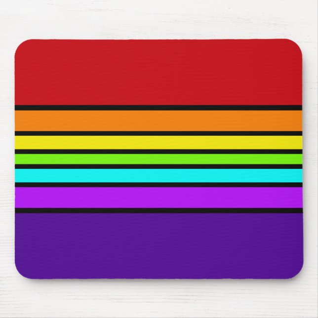 Mousepad Trombose Arco Arco-Íris Horizontal Diversão Óptica (Frente)