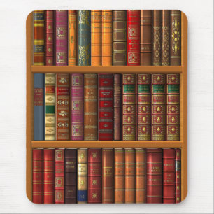 Mousepad Trompe l'oeil "Biblioteca Francesa".