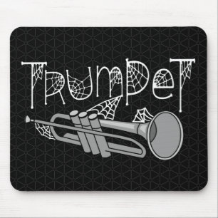 Mousepad Trompete Halloween Cobwebs