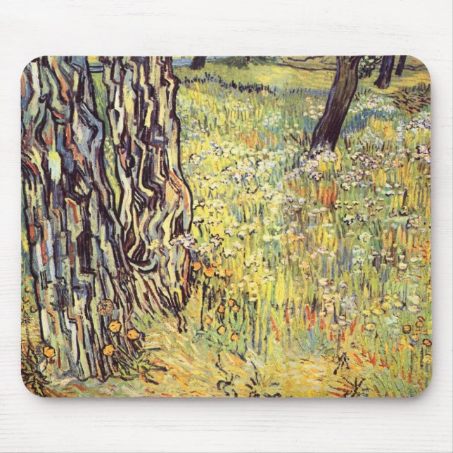 Mousepad Troncos de árvore por Vincent van Gogh (Frente)