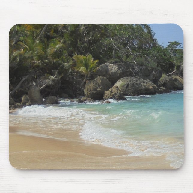 Mousepad Tropical Beach Waves Elegant Modern Modelo (Frente)