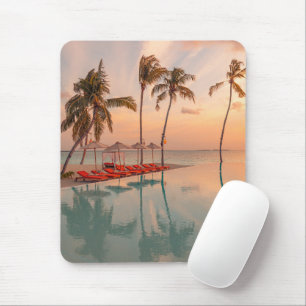 Mousepad Tropical Beaches Maldives Tropical Beach & Pool
