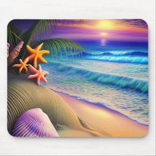 Mousepad Tropical Fantasy Beach Sunset