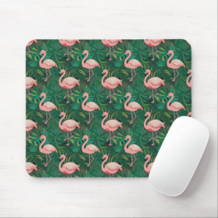Mousepad Tropical Flamingo Pattern