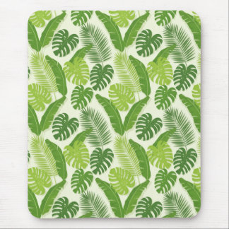 Mousepad Tropical Leaves & Monstera Seamless Pattern