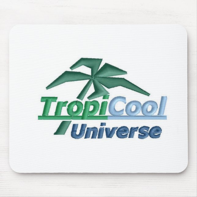 Mousepad TropiCoolPlaca do mouse Universo (branca) (Frente)