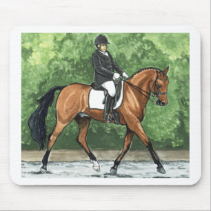 Mousepad Trotar da baía do cavalo do adestramento da arte