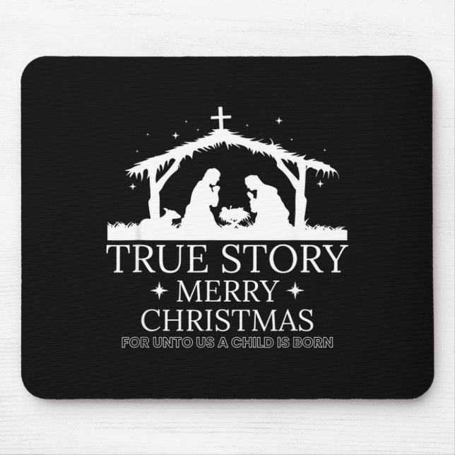 Mousepad True Story Merry Christmas  (Frente)