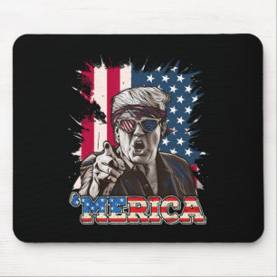 Mousepad Trump 2024 4 De Julho Patriótico Bandeira American
