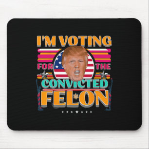 Mousepad Trump 2024 Eleições Norte-Americanas Votando Conde