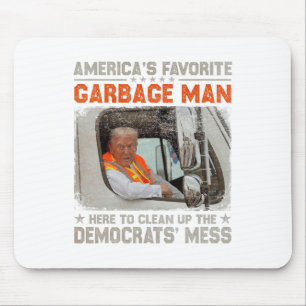 Mousepad Trump 2024 Eletion Trump Garbage Man Vote Trump P